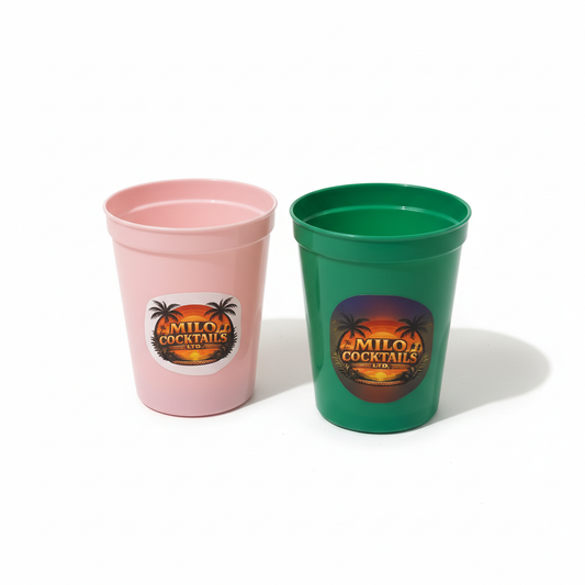 MiloCocktails Branded Cups